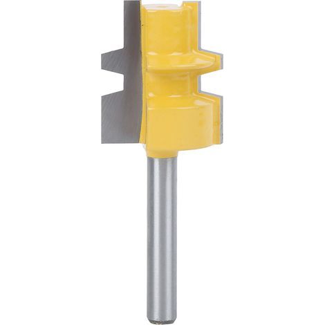 Fraise à rainurer hélicoïdale 6mm en carbure cémenté pour bois - Accessoire de menuiserie professionnel (1/5)