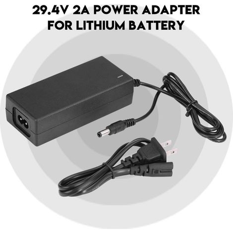 Câble adaptateur secteur de charge sécurisée 2A pour batterie au lithium (prise américaine) (1/5)