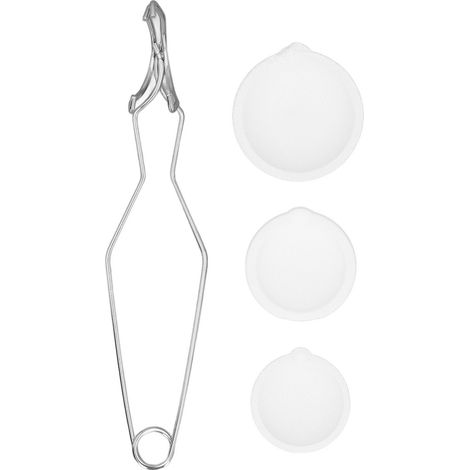 Set di 4 crogioli in quarzo resistenti al calore, per stampaggio/raffinazione (1/5)