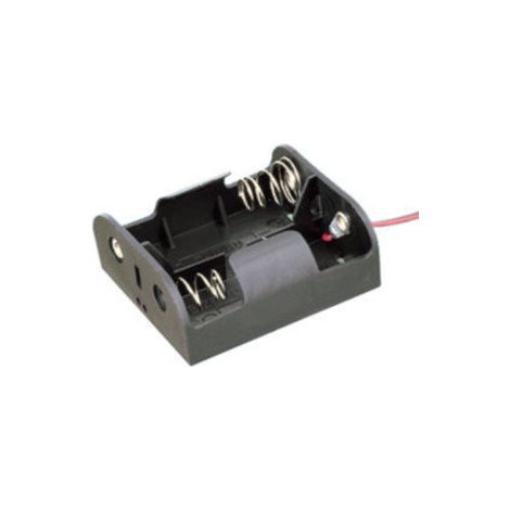 Portabatteria 2 x 1,5 V nero Electro Dh 33.063/2 8430552029198