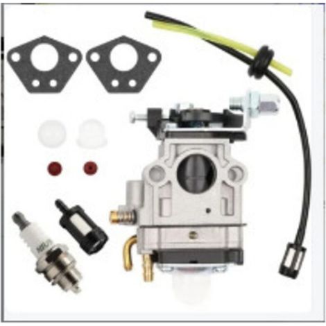 Vergaser-Sets für 52-cm³-, 49-cm³- und 43-cm³-Motorsensen, inklusive Dichtung, Schlauch, Zündkerze und Kraftstofffilter. Motorsensenvergaser (1/5)
