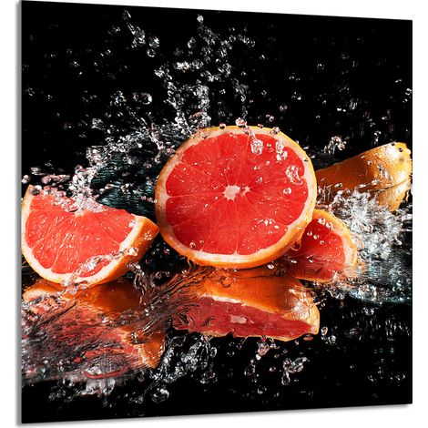 GLASPLATTE FÜR KÜCHE 60x65 Grapefruit (1/5)