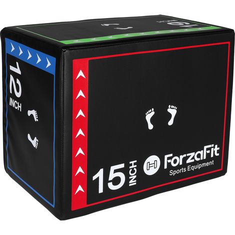 ForzaFit Crossfit Plyo Box - 51 x 61 x 76 cm - Negro (1/5)