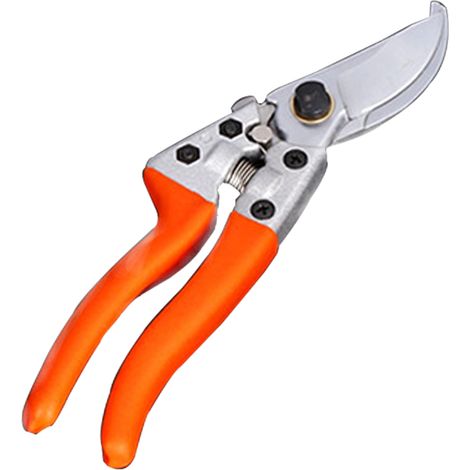 Tijeras de podar de hoja cruzada, mango ergonómico, bloqueo de seguridad, herramienta para podar flores y arbustos. (1/5)