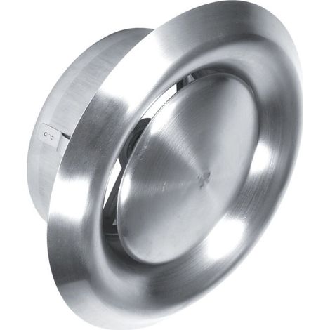 Grille ventilation en Acier Inoxydable de 125 mm,Grille Aeration Reglable,Adaptée aux Systèmes d'Air Frais Tels Que Les Systèmes de Climatisation Centrale (argent) (1/5)