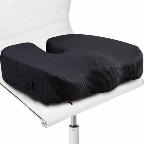 Green Mobility – Coussin de siège pour chaise de bureau – Mousse à mémoire de forme haute densité – Correction de posture ergonomique (1/4)