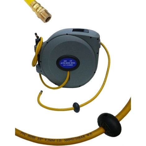 Tubo aria compressa con avvolgitubo automatico 20 + 2m - Oxford 204W