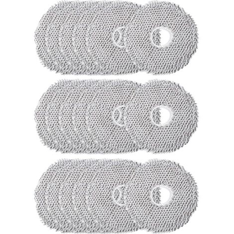 Lot de 16 serpillères en microfibre - Accessoires pour robot aspirateur - Lavables - Accessoires pour Dreame L10s Ultra/L10 Ultra/L20 Ultra/L10s Pro Ultra Heat (1/4)