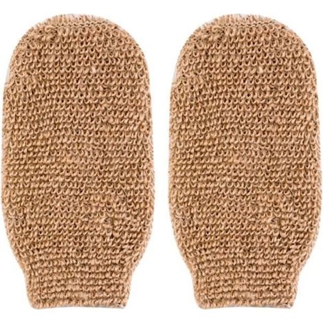 (beige)Gants de bain - Haute Qualité - Beige - Exfoliants - Réutilisables - Pour Salle de Bain (1/4)