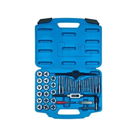 Coffret de tarauds et filières 39 pièces – Acier à haute teneur en carbone SK5 – Pour filetage en pouces – Dimensions porte-filières 25mm – King Tony (1/2)