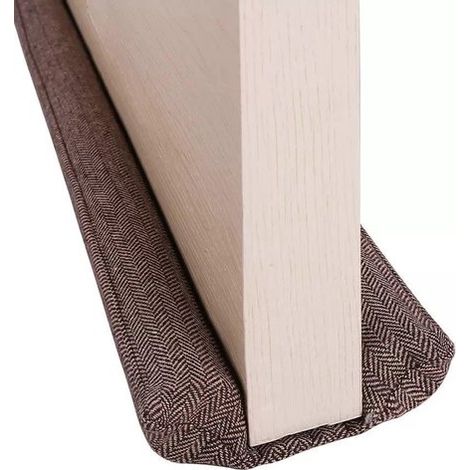 Junta de puerta,Amortiguador de puerta lavable de 91 cm para quitar el polvo,No apto para alfombras,Incluye 1 bolsa de almacenamiento,Marrón (1/2)