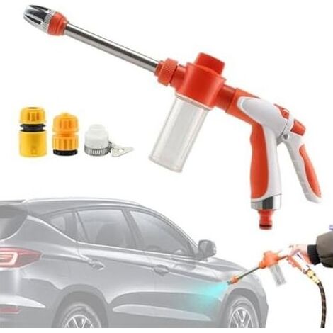 Nettoyeur haute pression - Comprend plusieurs buses, poignée ergonomique et pistolet pour lavage de véhicules à l'eau Lavage nettoyage des camions, (1/5)