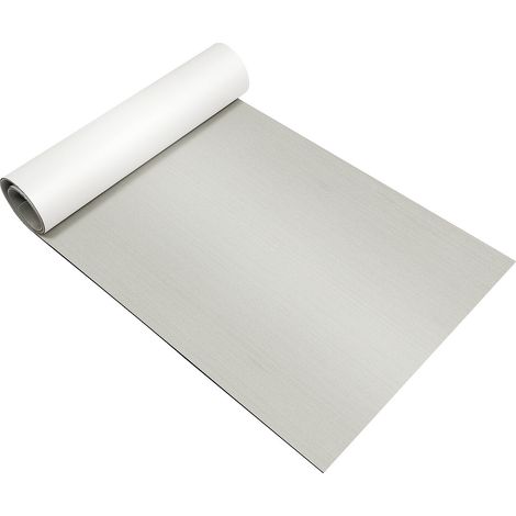 Tapis autocollant pour pont marin, tapis de sol marin en EVA, tapis de sol en EVA 240 x 90 cm, gris, sans rayures (1/5)