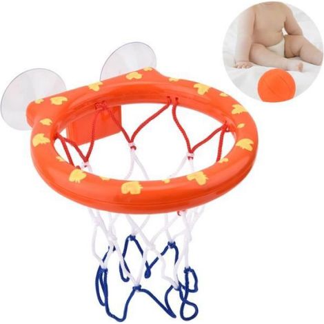Jeu de basket-ball de baignoire pour enfants - Rouge - ABS - 24 mois et plus (1/4)