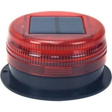 Hochleistungsfähiger magnetischer Solar-Dachstrahler, Baustellenleuchte, Solar-Parkleuchte für den Nachteinsatz, rot (1/5)