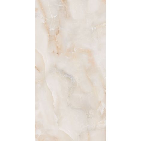 Carrelage sol / mur effet marbre beige SUN ONYX l.60 x L.120 cm Brillant QUA
