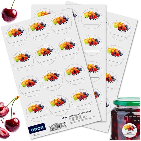 36 selbstklebende Universal-Etiketten für Einmachgläser und Flaschen (1/5)