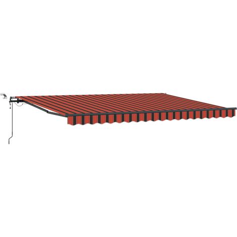 Maison Exclusive - Tessuto per Tenda arancione e marrone 450 × 300 cm Poliestere