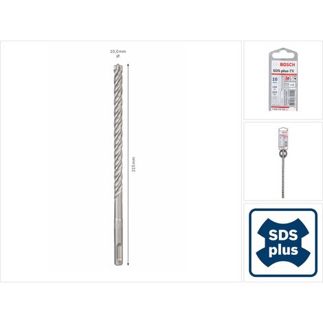 Forets à marteau SDS-plus-7X 10 x 150 x 215 mm Bosch - 2608576141