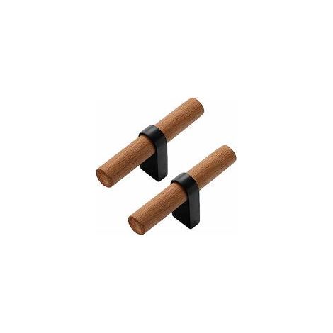 Pieces Modern Nordic simple solid wood handle European anti-collision hardware cabinet door drawer door wardrobe door handle