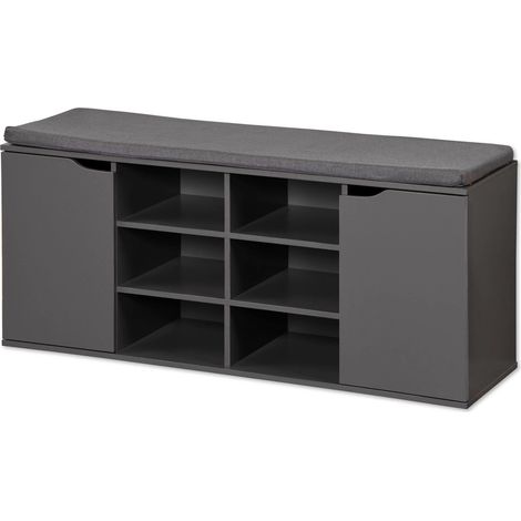 Schuhregal mit Sitzfläche und Schubladen, MDF, Kesper