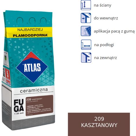 Stucco ceramico Atlas - 209 castagno 2 kg (1/3)