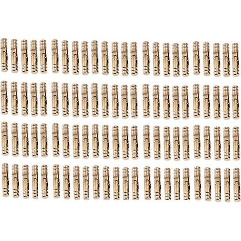 100 charnières invisibles à barillet pour bijoux, boîtes en bois, armoires, meubles, 4 x 20 mm (1/4)