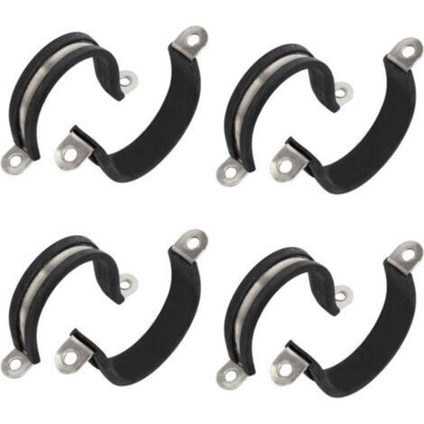 Colliers de serrage en U en acier inoxydable 304, 42mm de diamètre, avec revêtement en caoutchouc, 8 pièces (1/5)