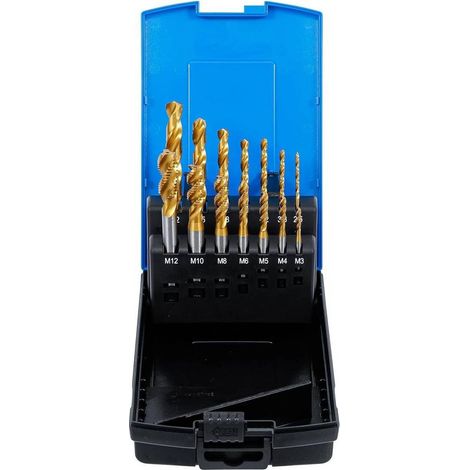 Jeu de Forets Hélicoïdaux et Filières 14 pcs - Acier, Précision et Durabilité, Pro - D-Work (1/5)