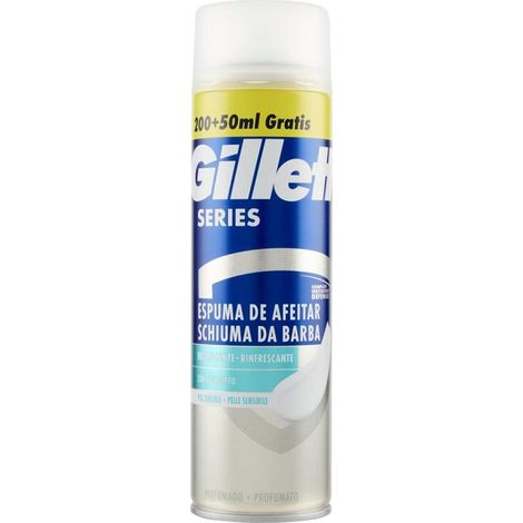 GILLETTE SERIES SCHIUMA DA BARBA CON EUCALIPTO LUBRIFICA LA PELLE CONTRO LE IRRITAZIONI 250 ML (1/4)