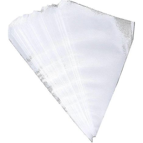 100 poches à douille jetables en plastique, pour la décoration de gâteaux, de fondant et de sucre. (1/5)