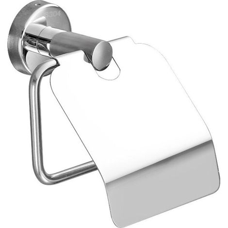 Dérouleur De Papier Wc - Finition Chrome - Pour Salle De Bain - Fixation Murale - 1 Pièce (1/4)