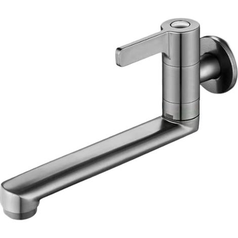 Robinet mitigeur de cuisine, robinet d'eau froide rotatif pour cuisine et piscine (20 cm) (1/5)