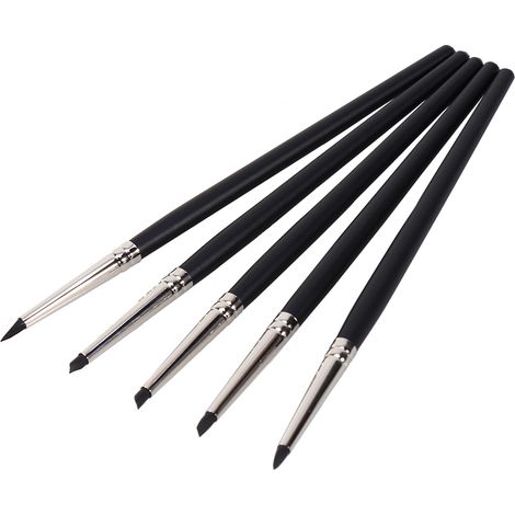 Lot de 5 outils de modelage en silicone pour argile polymère - Sculpture et façonnage de précision (1/5)