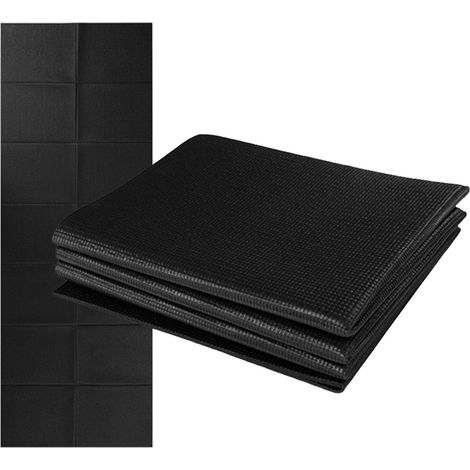 Faltbare Yogamatte, 173 x 69 cm (68 x 27 Zoll), 4 mm superdünne PVC-Yogamatte für Strand, Park, Reisen, Picknick und Pilates