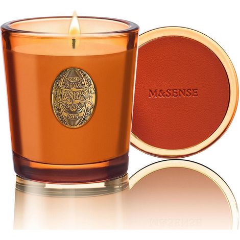 Duftkerze im Glas 260g, Sojawachs, 55h Brenndauer, Geschenk für Frauen & Männer