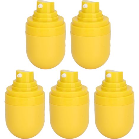 Flacons de Voyage 15ml Jaune à Vide Résistants pour Shampoing et Lotion Cosmétique (1/5)