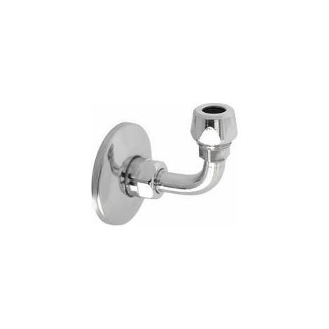 CURVETTA SOTTOLAVABO A  90° COMPLETA E GIREVOLE Misura: 1/2 x 3/8 Diam. 10