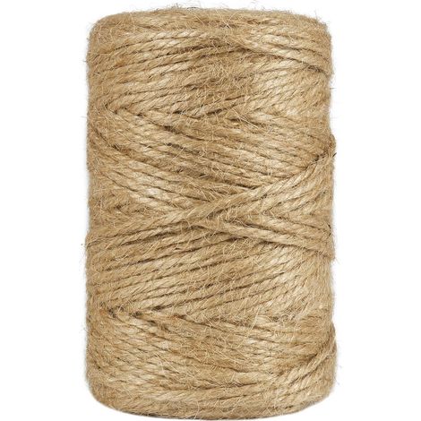 Ficelle de jute naturelle à 3 brins, corde décorative marron, 3 mm, 100 m (1/5)