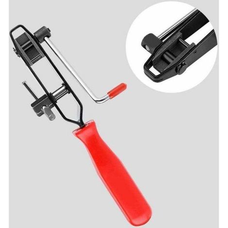 Pince De Serrage - Acier Haute Qualité - Poignée Caoutchouc Antidérapante - Pour Colliers À Oreille CV - Longueur Totale 22 Cm (1/4)