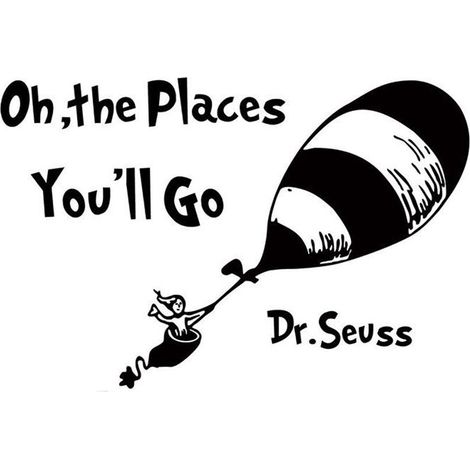 Abnehmbarer Wandaufkleber „The Places You Will Go“ (Blasenmuster) – Selbstklebend – Heimdekoration (1/5)