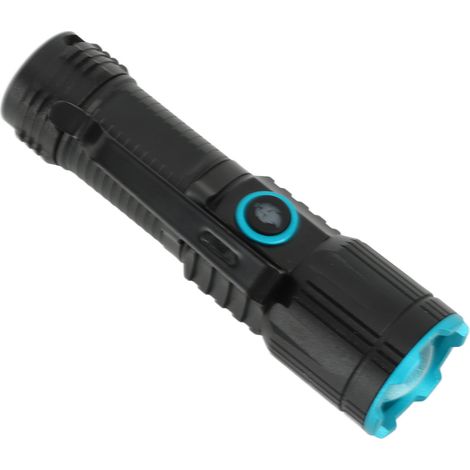 Mini lampe torche 1200 lm ultra-lumineuse à 4 vitesses, rechargeable, en alliage d'aluminium et portable. (1/5)