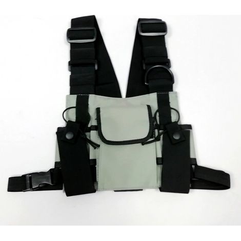 Walkie Talkie Schultertasche Brusttasche, drahtloser Brusttasche Schultergurt, Zwei-Wege drahtloser Rucksack Rack, Zwei-Wege drahtlose Handtaschenabdeckung Walkie Talkie Brusttasche für Rettungsausrüs