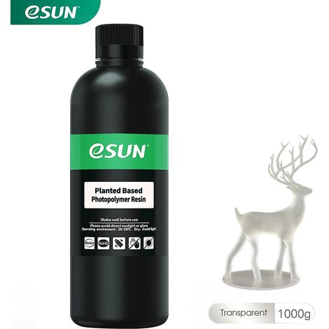 eSUN Pflanzenbasiertes Schnellhärtendes Harz für 405 nm LCD-UV-Beleuchtung – Geruchsarm, hohe Zähigkeit, schnelle Aushärtung