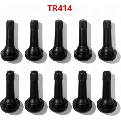 Jeu de 10 valves TR414 pour pneumatiques tubeless voiture (1/4)