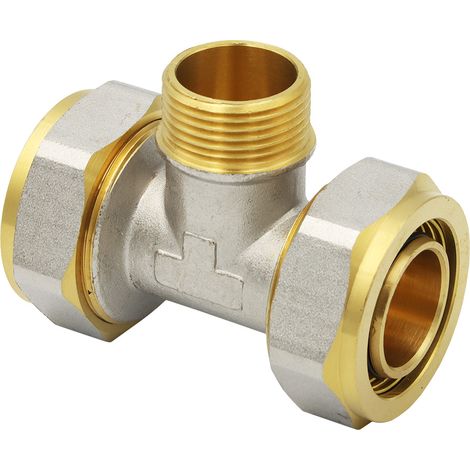 Klemmring Schraubfitting T-Stück 32x3 mm 3/4 Zoll Aussengewinde (1/5)