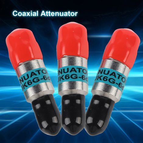 Atténuateur RF coaxial SMA mâle-femelle 2W 6GHz 50 ohms 1-30dB (6dB) (1/5)