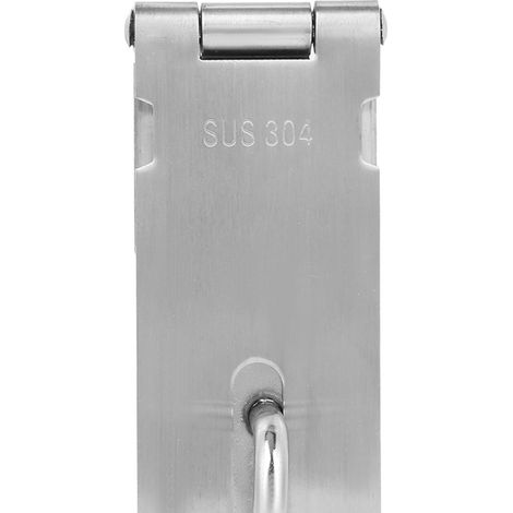 Zweiteilige Edelstahl-Vorhängeschlossklemme mit 105 x 39 mm Montageplatte, Sicherheitsriegel für Türen und Schränke, 90° drehbar, einfache Montage (1/5)