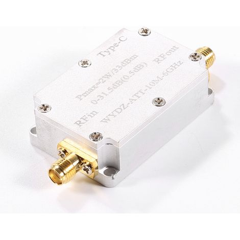 TYPE-C type 10M-6GHZ 2W CNC attenuator with 0.5dB step, 0-31.5CNC manufacturer. (1/4)