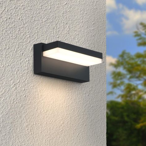 Außenwandleuchte Angle 12W anthrazit RAL 7016 - Lichtfarbe: 3000K - Bewegungsmelder: ohne (1/5)